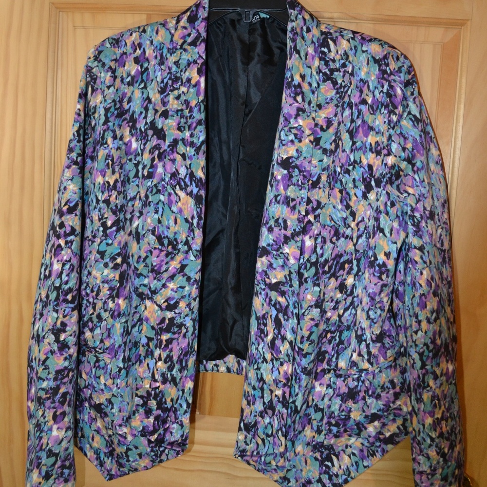 Women's XL Blazer Open Suit Jacket pastel color